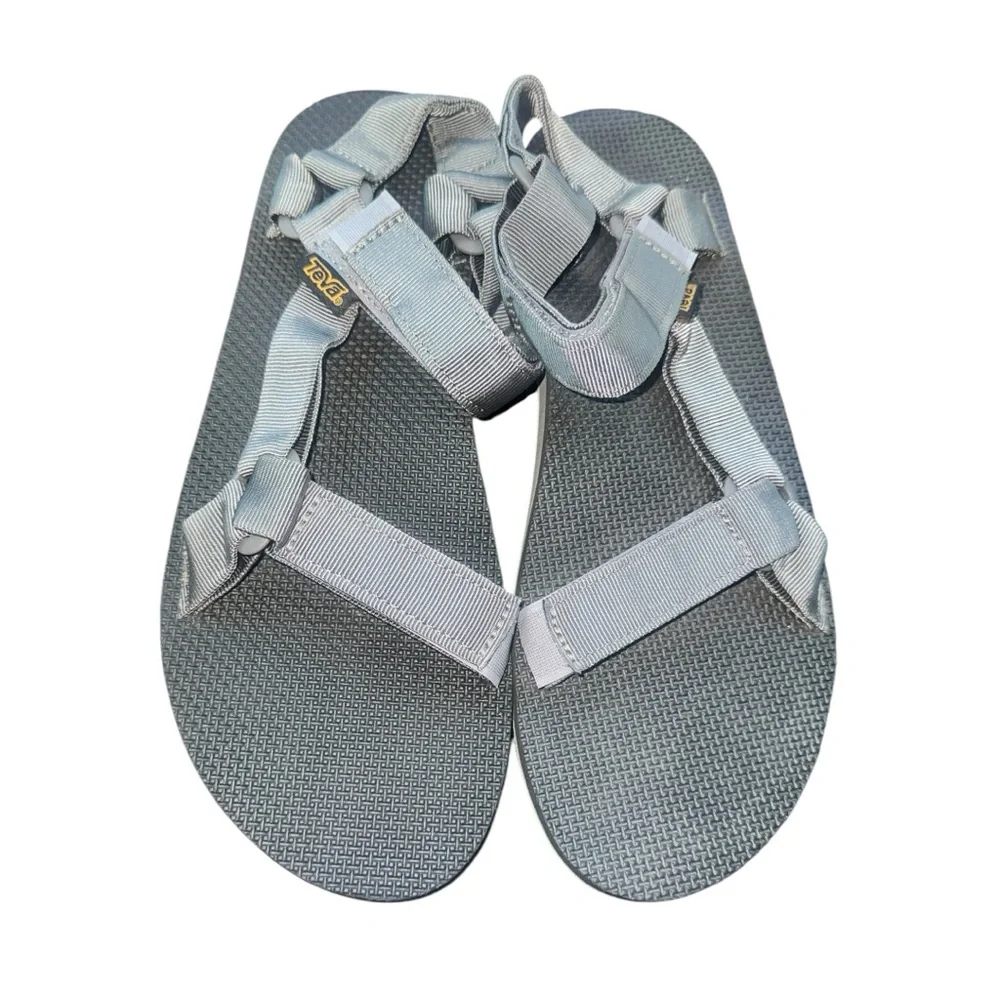 Teva Men’s Original Universal Sandal Size 11 in Grey/Black/Lime Great Condition